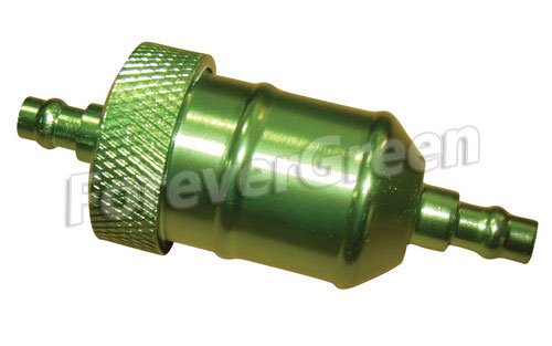 OT019 Universal In-Line Aluminum Fuel Filter-Green